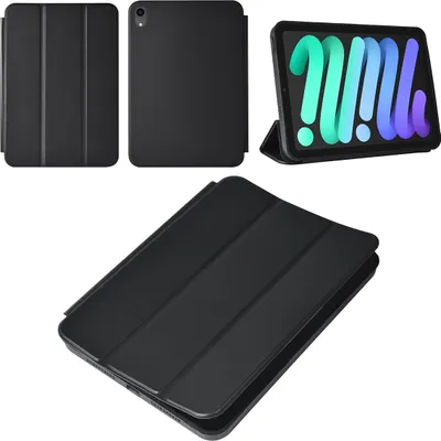 Produktbild von iPad Mini 2021 Book Case Tablet Cover - Black - Smart Case