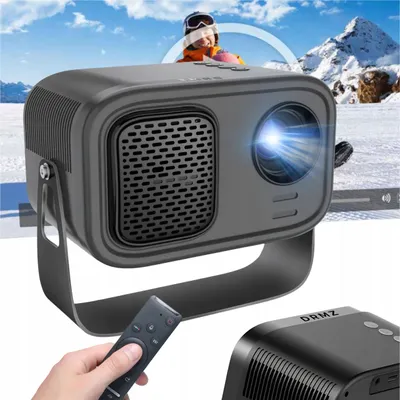 Produktbild von Mini Projektor Wifi Android Tv 7000 Lm Full Hd Drehbar Und 180° Einstellbar