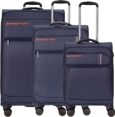 Produktbild von March15 Trading Silhouette 4 Rollen Kofferset 3-teilig mit Dehnfalte