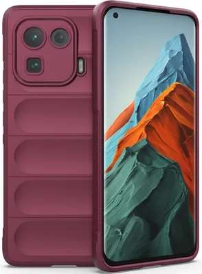 Produktbild von Xiaomi Mi 11 Pro Hülle, Weich TPU Silikon Stossfest Anti-rutsch Schutzhülle für Xiaomi Mi 11 Pro bordeaux