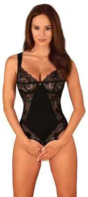 Obrázek produktu pro Obsessive – Donna Dream Body s otevřeným rozkrokem – černé