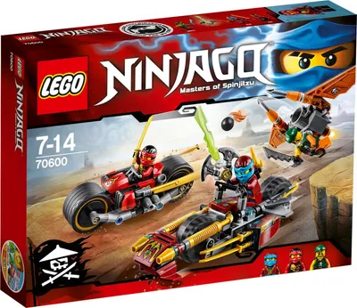 Zdjęcie produktu dla LEGO NINJAGO Ninja Bike Chase, Zestaw do budowania, 7 lat(a), 231 szt.