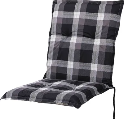 Produktbild von Auflage Niederlehner Naxos10623-800 schwarz-braun-beige kariert 100x49x6 cm Sun Garden