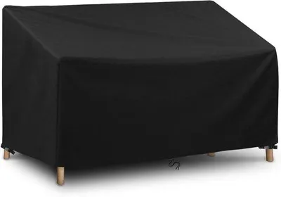 Produktbild von Famanu Gartenbankhülle wasserdicht, winddicht, UV-Schutz - 163 x 66 x 60 / 89 cm, schwarz