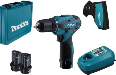 Obrázok produktu pre Akumulátorový vŕtací skrutkovač Makita DF 330 DWE 10,8 V s batériou 2 x 1,3 Ah + nabíjačka v kufri