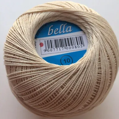 Produktbild von Häkelgarn BELLA 10 100%Bw. 50g Farbe 103 (beige)