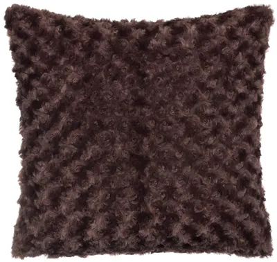 Dekokissen im Nerzlook 40x40 cm mit Füllung, braun