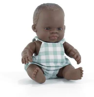 Obrázok produktu pre Miniland bábika afrického chlapca 21 cm bábika vzdelávacia hračka