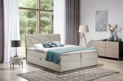 Immagine prodotto di Letto matrimoniale Letto con rete Letto a molle Letto matrimoniale Letti Letto imbottito 180 cm