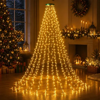 Lichterkette 1,5 m 200 LEDs warmweiß USB mit Fernbedienung