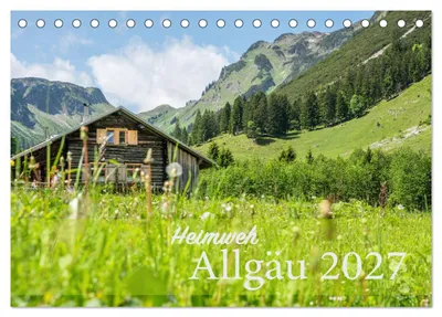 Produktbild von Heimweh Allgäu 2027 (Tischkalender 2027 DIN A5 quer), CALVENDO Monatskalender