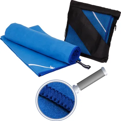 Produktbild von 1 Stück 60x120cm Mikrofaser Sport Handtuch Sporttuch - Farbe: Dunkelblau - 3146