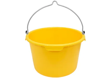Produktbild von HaWe 140.40 MÖRTELKÜBEL KRANBAR 40 LITER. GELB 4011333140406