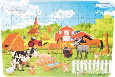 Produktbild von Holz-Puzzle Bauernhof, 130 Teile