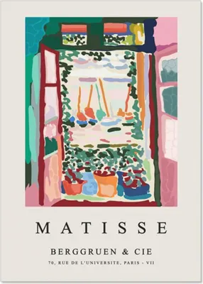 Produktbild von TPFLiving Kunstdruck LW-1214 (OHNE RAHMEN) Poster - Leinwand - Wandbild - Hochauflösender Giclée-Druck, langlebig und hochwertig - Henri Matisse - Abstrakte Blätter und Frauenmotive -  - Größe: 30x40cm