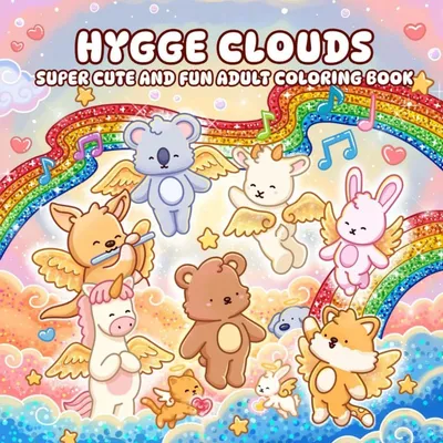 Produktbild von Minicee Hygge Clouds Malbuch für Erwachsene und Teenager
