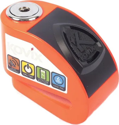 Produktbild von Kovix KD6 Fluo Orange Alarmbremsscheibenschloss
