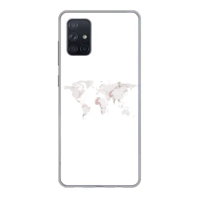Produktbild von MuchoWow® Handyhülle Schutzhülle Hülle für Samsung Galaxy A51 5G Weltkarte - Marmor - Karte Silikon Softcase Handy Hülle - Abbildung