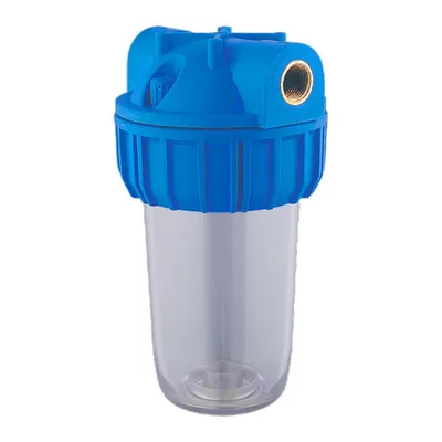Produktbild von Filtergehäuse 5" 1" Wasserfilter Hauswasserfilter Vorfilter transparent