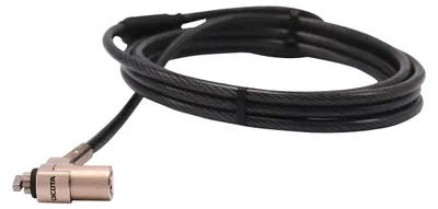 Produktbild von DICOTA D31831, 2 m, Rundkeil, Schwarz, Silber
