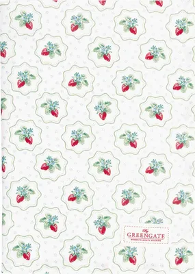 Produktbild von Greengate Berry Geschirrtuch petit white 70x50cm