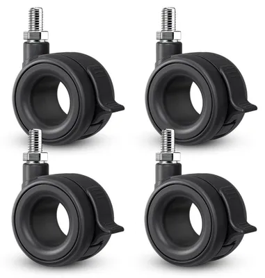 Image de Ensemble de 4 roulettes pivotantes avec frein pour meubles