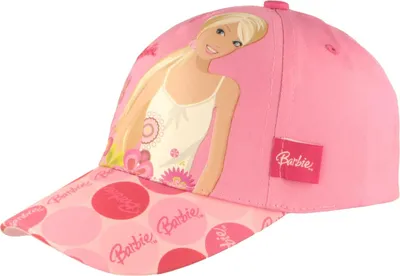 Kinder Baseball Cap mit Barbie Print aus Baumwolle von Hut-Breiter in rosa