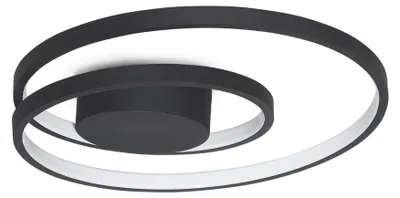 Image de Plafonnier LED Ideal Lux 3000 K noir IP20 OZ 365039