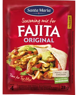 Obrázok produktu pre Zmes korenia Santa Maria Fajita 28 g - Pikantná mexická marináda na mäso a zeleninu