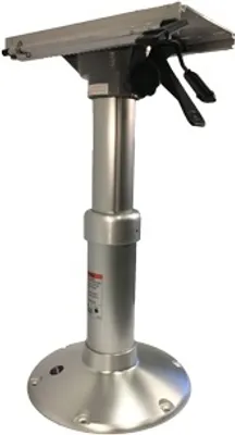 Immagine prodotto di Springfield Alluminio Base per sedia Mainstay "Heavy Duty" per sedile da barca sedia da timone sedia da pescatore 360º girevole + blocco H=420-580mm base Ø305mm