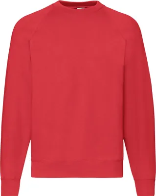 Image de Fruit of the Loom - Sweat-shirt "Classic" pour homme manches raglan PC6399 (L) (Rouge)