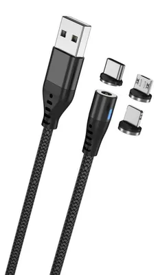 Zdjęcie produktu dla Kabel magnetyczny Maxlife MXUC-02 1,0 m USB/Lightning/USB-C/microUSB