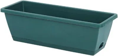 Productafbeelding van Bloembak Rechthoekig - Plantenbak Buiten - Planten Kweken - Versterkt Randontwerp - 50 cm x 15 cm x 19 cm