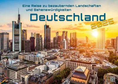 Productafbeelding van Wandkalender 2025 - Bezauberende landschappen en bezienswaardigheden - A2 formaat