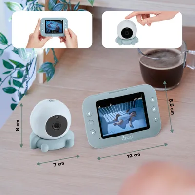 Produktbild von Babymoov Babyphone mit Kamera YOO ROLL - Wiederaufladbare Akkus - 10 Stunden Akk