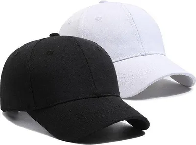 Produktbild von Schwarze Baseballmützen für Damen und Herren, atmungsaktiv, verstellbar