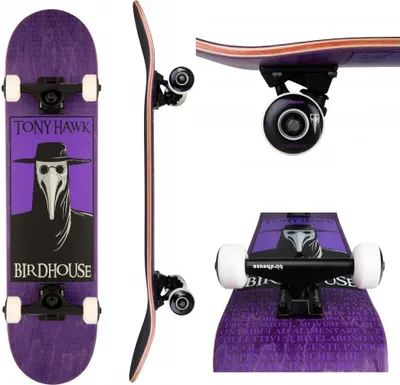 Produktbild von Birdhouse Stage 3 Pest-Doktor Purple Skateboard 7.5