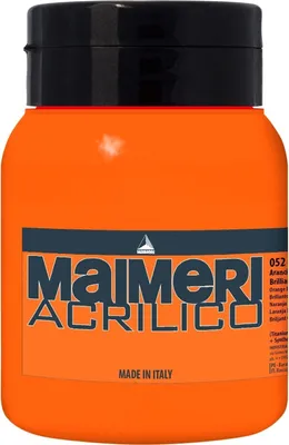 Immagine prodotto di Maimeri Acrilico Colore acrilico Brilliant Orange 052 500 ml 1 pz.