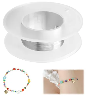 Edelstahldraht 0,1 mm, 304 Fuß, für Basteln, Floristik, Schmuck