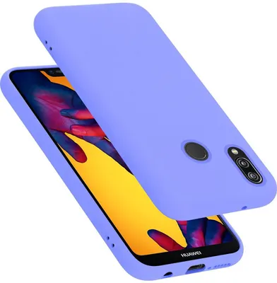 Produktbild von Cadorabo Schutzhülle für Huawei P20 LITE 2018 / NOVA 3E Hülle in Lila Handyhülle Case Cover TPU Etui