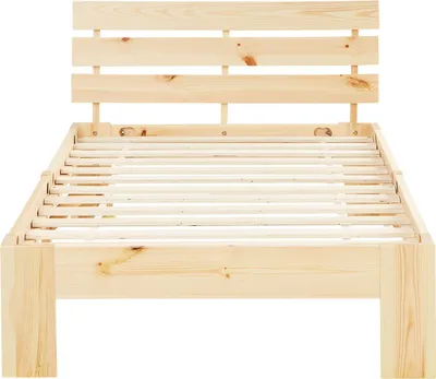 Obrázok produktu pre Posteľ z masívu 90x200 cm prírodná borovica - posteľ s lamelovým roštom | jednolôžková posteľ posteľ pre mladých detská posteľ posteľ pre hostí | Homestyle4u