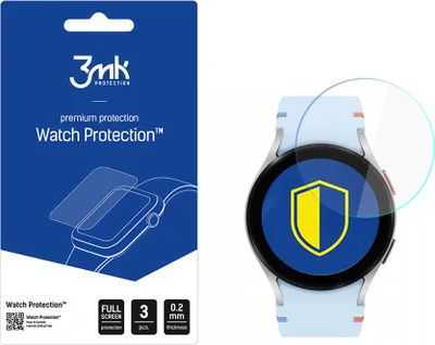 Imagen del producto de Protector de pantalla híbrido Display Hybridglas de 3mk para el Samsung Galaxy Watch FE de 40 mm (3 unidades)