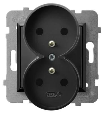 Produktbild von Ospel GP-2URZ/m/33, Schwarz, IP20, 16 A, 71 mm, 45 mm, 71 mm