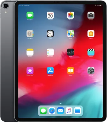 A tablet displaying a home screen with various app icons.