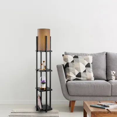 Produktbild von Opviq, 7112- 7112LMP, Schwarz, Stehlampen, 25 x 25 x 130 cm, Metallkörper