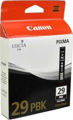 Produktbild von Canon PGI-29PBK Tinte Foto-Schwarz, Foto schwarz, Tinte auf Farbstoffbasis, 1 Stück(e), 1225 Seiten