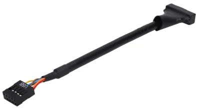 Produktbild von Tragbares USB 3.0 20 Pin Header Stecker auf 2.0 9 Buchse Motherboard Adapterkabel