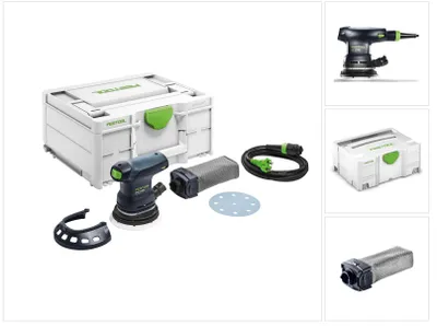 Immagine prodotto di Levigatrice eccentrica Festool ETS 125 REQ-Plus 250 W, corsa 2 mm, diametro 125 mm in Systainer + accessori (574636) + sacchetto raccoglipolvere aggiuntivo