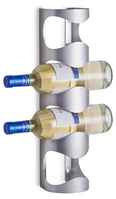 Wand-Flaschenhalter aus Edelstahl, 4 Flaschen, 45 cm