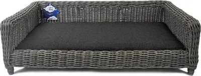 Image de Let's Sleep Cozy Basket Panier en osier Pour chiens L Anthracite